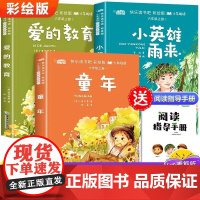 快乐读书吧六年级上册 童年+爱的教育+ 小英雄雨来全3册小学生六年级课外书6年级上册上学期快乐读书吧阅读