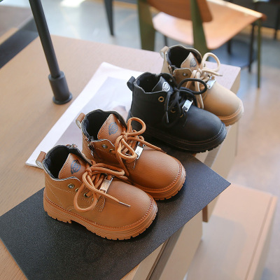 儿童靴子年秋季新款英伦风单靴时尚童靴厚底女童男宝短靴_782