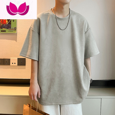 七斓t恤男夏季短袖基础款潮牌ins体恤高级感美式复古休闲衣服