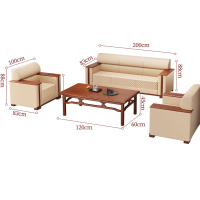 怡卓欧沙发组合单人+单人+三人+长茶几套