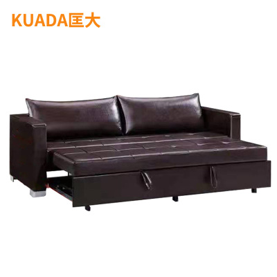 匡大 办公沙发 皮艺沙发 办公室折叠午休沙发 西皮 三人位 KDT903