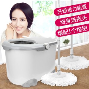 好媳妇免手洗旋转拖把桶双驱动地拖桶好神拖手压甩干家用自动甩水