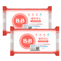 韩国进口保宁(BB)洗衣皂 婴幼儿皂 香皂(洋槐香)200g*2块装