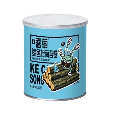 嗑草鳕鱼松海苔卷90g（罐装）儿童海苔宝宝零食海产