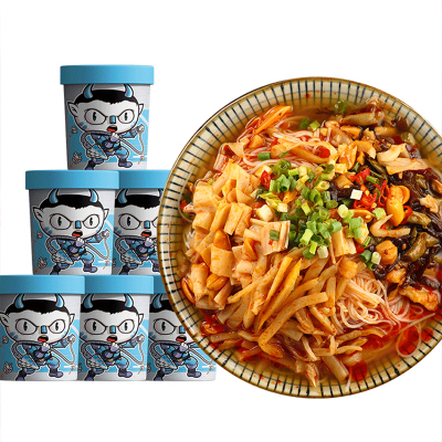 螺蛳粉202gx6盒冲泡型螺蛳粉柳州速食免煮桶装盒装麻辣方便粉丝人食族魔盒(SHIZUMOHE)