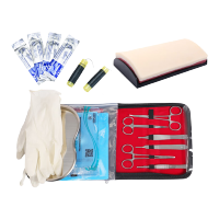 恒则卫勤 OF-LV-T1外科缝合器械包清创练习模型硅胶皮肤持针手术工具套装
