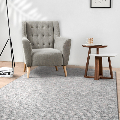 美帮汇地毯客厅茶几毯北欧现代简约欧式家用地毯卧室ins风床边地垫灰色