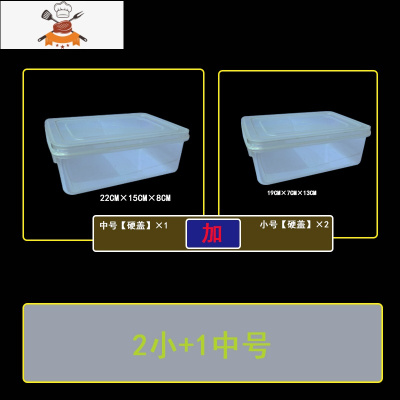 冰柜冰箱收纳盒厨房整理盒器蔬菜冷冻保鲜盒食品级家用专用装肉 敬平 1小+1中号厨房收纳盒