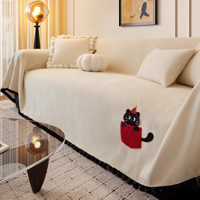 新款沙发盖布高级感沙发巾四季通用一整张全盖套罩防滑沙发垫