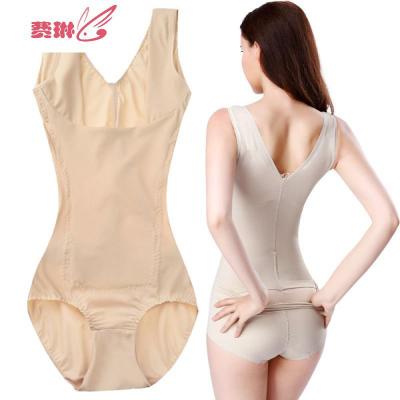 薄款减肚子后脱无痕束身衣塑身衣连体紧身衣女塑身内衣塑形内衣费琳塑身衣