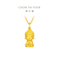周大福珠宝首饰足金黄金吊坠 计价(工费:260元)EOF213精品精选七夕礼物