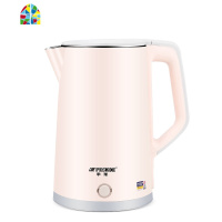 家用电热水壶自动断电开水壶保温一体烧水壶宿舍304不锈钢快烧壶 FENGHOU 粉色保温款