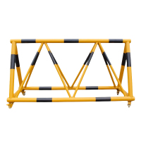 区南 拒马护栏 黄黑114-63管 米