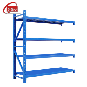DXBG仓库仓储货架四层金属五金货架家用中型重型置物架展示架子200KG150*40*200