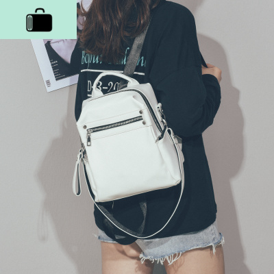 2020新款韩版软皮小双肩包女ins超火简约百搭时尚女士小背包书包NEW LAKE