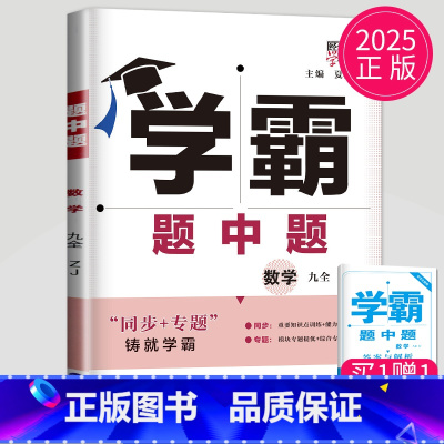 数学 九年级全一册 浙教版 九年级/初中三年级 [正版]2025学霸题中题九年级下册上册数学物理英语化学苏科版译林版苏教