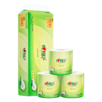 心相印 BT2010 茶语丝享183克10粒装四层茶叶压花卷筒卫生纸 10卷*1提