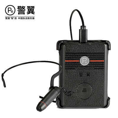 警翼X1执法记录仪1080P高清夜视头戴外摄腰间佩戴防水防尘警用标准A303款128G版黑色