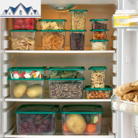 保鲜盒塑料冰箱收纳盒套装长方形冷冻盒微波炉饭盒17件套 三维工匠