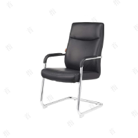 首指(SZ)办公椅/会议椅/弓形椅/皮椅TN-B2106-3 黑色(KH)