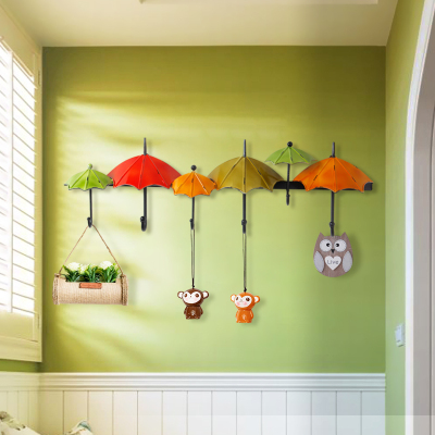 挂钩创意铁艺挂衣钩口玄关钥匙挂钩墙壁衣帽架壁挂墙上装饰挂钩