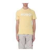 HUGO BOSS男士短袖 棉质圆领短袖T恤男装简约直下摆标志图案户外休闲T恤