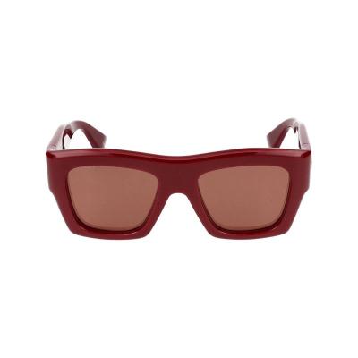 古驰(GUCCI)再生醋酸纤维几何框太阳镜时尚百搭配镜出游潮人必备 棕色