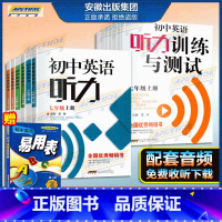 听力 测试+提升 两册 八年级下 [正版]配套音频初中英语听力训练与测试+英语听力 书 七八九年级上册+下册人教版 听力