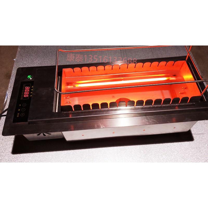 自动翻转电烧烤炉商用无油烟电烤串炉家用旋转烧烤串机丰茂烤串炉 全