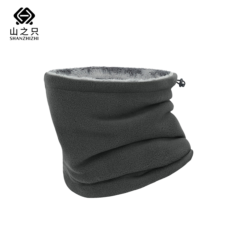 山之只 冬季防寒面罩脖套 黑色均码 个