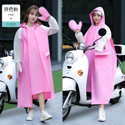 正雨雨衣女长款全身防暴雨单人一体式外穿连体防雨服雨披9063