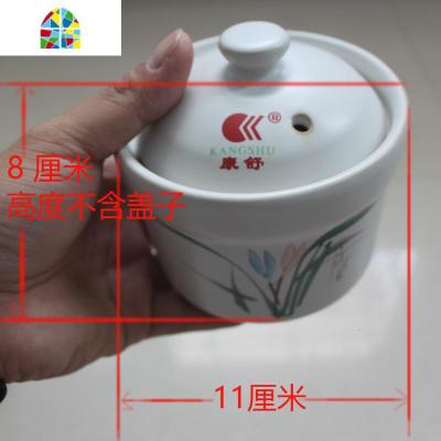 陶瓷小型砂锅专石家用燕窝汤锅煲汤蒸盅迷你汤煲宝宝汤盅 FENGHOU 黑色20号燕窝盅(小碗大小)300ML