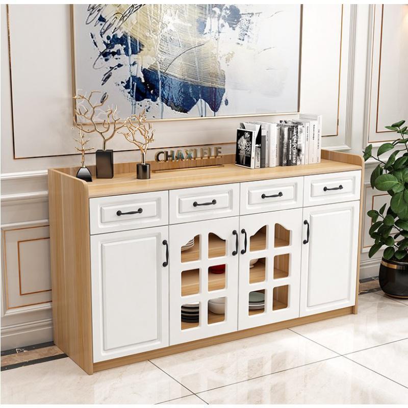 森美人北欧厨房碗橱柜家用办公茶水柜多功能收纳柜储物柜简约现代餐边柜