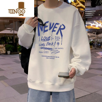 YANXU卫衣男士2023新款潮牌青少年美式圆领长袖t恤宽松衣服