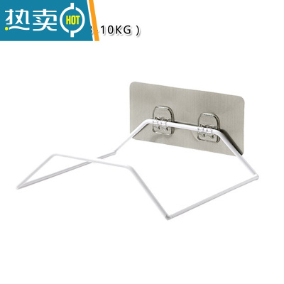 敬平脸盆架卫生间放盆子收纳架免打孔壁挂墙上器洗手间浴室置物架 无钩款白色 [承重约8~10KG]