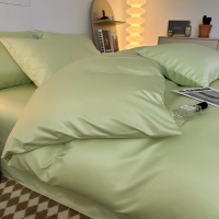2026夏季纯色冰丝四件套南通家纺床上用品三件套纯色床单被套_63