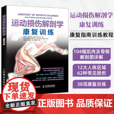 运动损伤解剖学 康复训练 [英]利·布兰登(Leigh Brandon) 解析运动损伤预防与康复训练设计方法 结合104