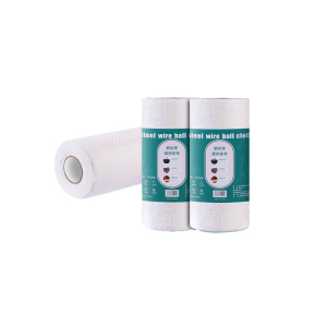 敏胤 M2020A 20*20CM/50片 /卷 钢丝球磨砂抹布 1.00 块/卷 (计价单位:卷) 白色