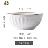 碗创意个性家用欧美陶瓷餐具套装碗盘组合欧式大碗汤碗面碗米饭碗 FENGHOU 米兰8英寸沙拉盘白色