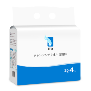 日本ITO盒装替换洗脸巾抽取式一次性洗脸巾加厚美容绵柔巾洁面巾4包