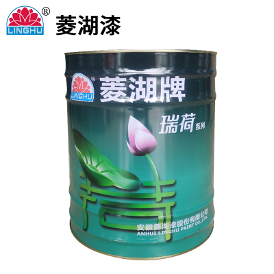 菱湖漆 醇酸调合涂料 豆蔻绿 15Kg 桶