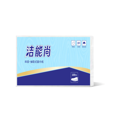 洁能尚 RC4-45 4层100抽/包 45包/箱 面巾纸抽纸 (计价单位:箱) 白色