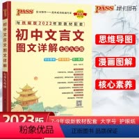初中文言文图文详解 初中通用 [正版]2024新版初中文言文图文详解 统编版 pass绿卡图书 初中文言文全解阅读译注与