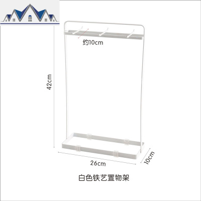 日式厨具架汤勺锅铲收纳架厨房铲勺架挂件置物架落地餐具沥水挂架 三维工匠