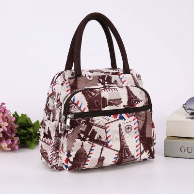 派尼美特饭盒袋新款大号大容量手提小包包中年妈咪女包韩版便当学生带饭包