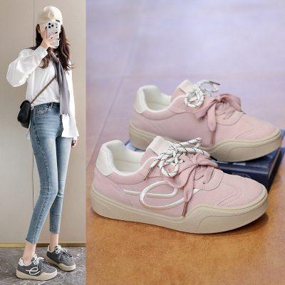 20266春季小白鞋新款韩版ins女学生厚底增高运动板鞋休闲街拍