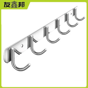 友鑫邦 不锈钢挂钩 免打孔6钩 个