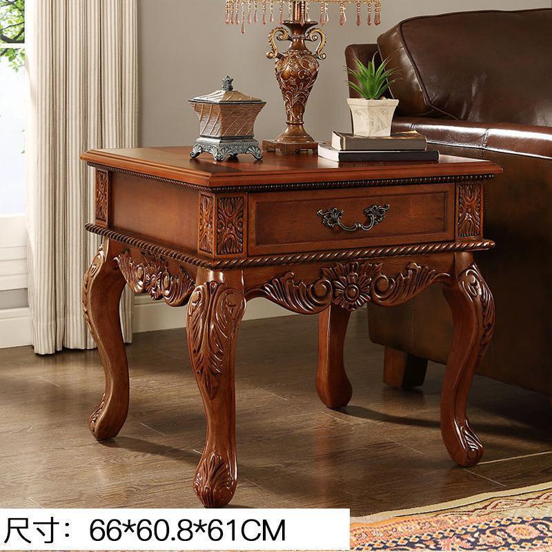 森美人沙发边几北欧式角几美式实木客厅边桌轻奢边桌小茶几复古家用方几