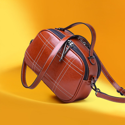 MIYSTON2019新款女包斜挎包女单肩包简约时尚馒头包单肩斜挎包潮流女士斜挎包休闲女包拉链软