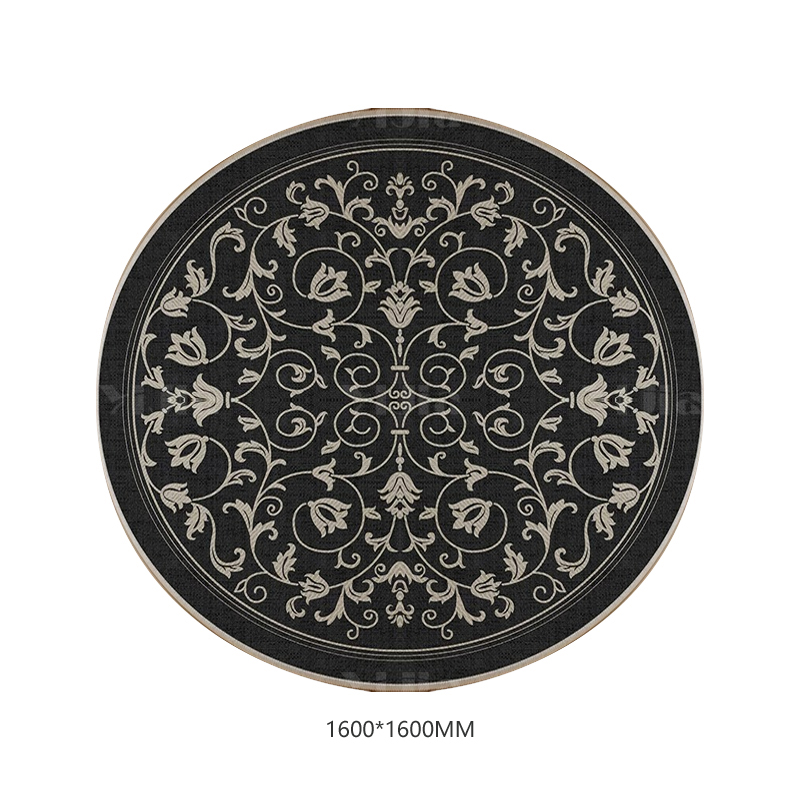 翌嘉YJ40802128 客厅沙发地毯免洗可擦圆形地垫